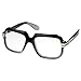 zeroUV - Old School Vintage Squared Clear Lens Eyeglasses