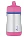 THERMOS FOOGO Vacuum Insulated Stainless Steel 10-Ounce Hard Spout Sippy Cup, Pink/Purple
