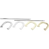 Halex Platinum Horseshoe Set In Chrome And Brass Finish