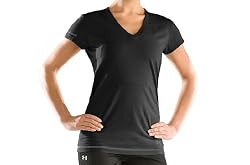 Women's UA Charged Cotton&reg; Plunge V-Neck T-Shirt Tops by Under Armour