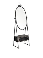 Metal Loft Espejo New York Loft Cheval Negro