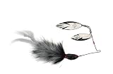 Rabbit Hair Spinnerbaits - Black Silver 1/2 oz.