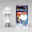 アイリスオーヤマ LED電球 一般電球形 6.0W(全光束:300 lm/昼白色相当)人感センサー付LED電球「ECOLUX(エコルクス)」 LDA6N-H-S