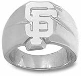 San Francisco Giants "SF" 5/8" Men's Ring Size 11 - Sterling Silver Jewelry