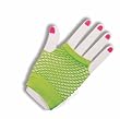 Neon Green Awesome Short Fishnet Fingerless Gloves