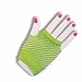 Neon Green Awesome Short Fishnet Fingerless Gloves