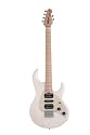 Music Man Silhouette, Hardtail, Humbucker Single Humbucker, White, Maple Fretboard, Vintage White Pearl Pickguard