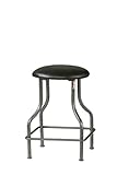 Powell Hot Rod Steel Garage Stool with PVC Upholstery
