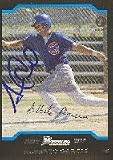 Alberto Garcia, Boise Hawks - Cubs Affiliate, 2004 Bowman First Year 1st Edition Autographed Card