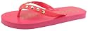 Golddigga Womens Fimples Flip Flops Hot Pink