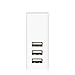 KabelDirekt 22.5W / 4.5 Amps 3 Port High Speed USB Wall Charger with IDD Technology (Intelligent Device Detection) - Perfect for all iOS & Android devices and every other device with an USB port - White - PRO Series