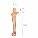 Adams Wood - AW-ACB17-10 - ACB17-10 17in Claw and Ball Leg PAINT GRADE