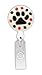 Paw Print 3D Rubber Retractable Badge Holder