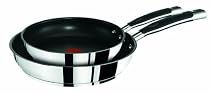 Tefal E9769032 PRO SERIES INOX THERMO-SPOT INDUCTION "Gault Millau" PRO SERIES Inox Pfannenset 20/28 cm Halbbox