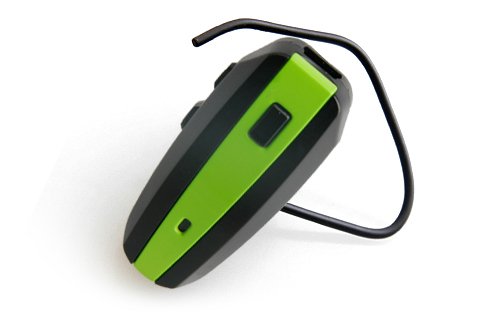 Noisehush Bluetooth Headset - iPhone, Blackberry, HTC, Samsung, LG, Motorola, and Nokia - Black/Green