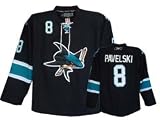 Pavelski #8 NHL San Jose Sharks Black Hockey Jersey Sz56