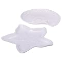 Embossed Dessert Plates Set of 6 - White
