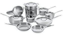 Cuisinart 77-17 Chef's Classic Stainless 17-Piece Cookware Set
