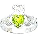 14K White Gold Cubic Zirconia August Birthstone title=