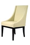 Safavieh Soho Creme Monroe Leather Arm Chair - MCR4500A