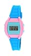 Q&Q #LL01J631Y Women's Plastic Band Alarm LCD Digital Watch