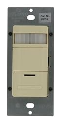 Leviton IPP15-1LI Decora Manual-ON Occupancy Sensor, Single Pole, 3-Way or More Applications, 180-Degree Field of View, Ivory