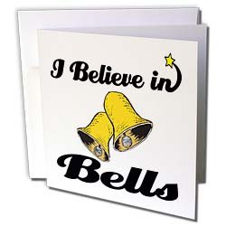Dooni Designs I Believe In Designs - I Believe In Bells - Greeting Cards-6 Greeting Cards with envelopes On Sale