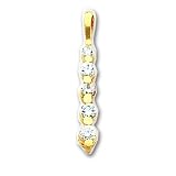 14k AAA Diamond Journey Pendant