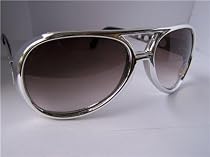 Elvis Kill Bill Sunglasses Silver Frame Smoke Lens 100 % UV Protection Brand New