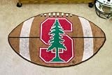 NCAA STANFORD CARDINALS FOOTBALL SHAPED DOOR MAT RUG