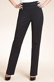 Petite Flat Front Zip Pocket Slim Leg Trousers
