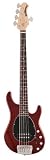 Ernie Ball Music Man Sterling 5 String Bass, Pearl Red