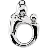 Genuine IceCarats Designer Jewelry Gift 14K White Gold Lg. Mother & Child Family Pendant. 20.50X13.50 Mm Lg. Mother & Child Family Pendant In 14K White Gold