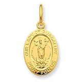 Sterling Silver & 24k Gold -plated Our Lady of Guadalupe Medal