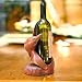 Wine bottle holder, 'Dolphin Acrobat'