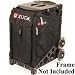 Zuca Sport Insert Bag Obsidian Black Logo Embroidery in Red White 89055900032 - Zuca SIBO032