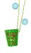 Golf Shot Glass on Bead Chain Necklace