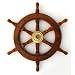 12" Wood Ship Wheel - Pirate Shipwheel - Nautical Decor