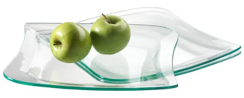 Verso 922264 3er Set Platzteller La Musica, Glas,  29 x 28 cm im Preisvergleich 