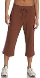  : NYL New York Laundry Women's 'Class Act' Capri, Coffee Brown, Medium