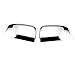 Jeep Grand Cherokee WK2 Pair of Exterior Side Door Top Half Mirror Covers (Chrome)
