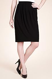 Knee Length Drape Pencil Skirt