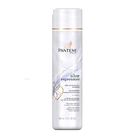 Pantene Pro-V Silver Expressions Daily Color Enhancing Shampoo for Gray to Silver Shades, Sterling to Snow, 13 fl oz (384 ml) (Pack of 3)