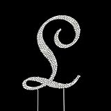 Swarovski Rhinestone Crystal Monogram Wedding Cake Topper Any Letter Completely Covered with Crystals