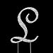 Swarovski Rhinestone Crystal Monogram Wedding Cake Topper Any Letter Completely Covered with Crystals