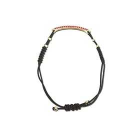 14K Yellow Gold 0.04 ct. Diamond and 1 1 3 ct. Ruby Fashion Bracelet by Katarina Jewelry