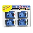 Tc series tape cartridge for p-touch labelers, white on 4 colors, 3 8w, 4 pack - Same Day... by Brother