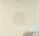 Handmade 12x12 Postbound Album: Ivory Gardenia