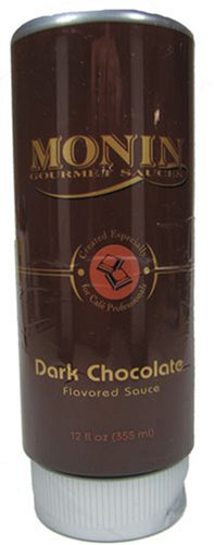 Monin Gourmet Sauces Dark Chocolate Sauce 12 Ounce