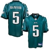 Donovan McNabb Jersey: Reebok Green Replica #5 Philadelphia Eagles Jersey - Small